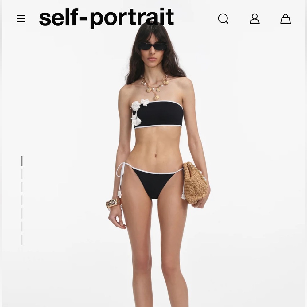 Self-Portrait Black and White Bikini